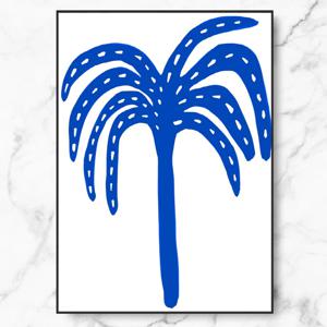인테리어 액자 미드 센추리 모던 Blue Hawaii Palm_9size