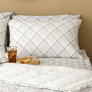 쥬크 체크 시어서커 여름 베개커버 50X70 2color