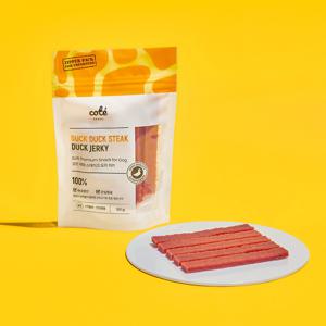꼬뜨 덕덕 스테이크 오리 저키 (100g) / 피모관리에 좋은