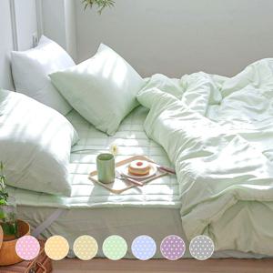 듀드랍 도트 먼지없는 옥수수솜 무봉제 차렵이불세트 SS/Q/DK 7colors