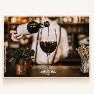 소믈리에와 와인 bar 레스토랑 인테리어 사진 포스터 액자