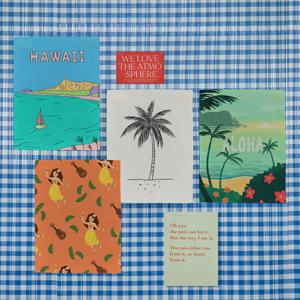 Hawaii 미니 포스터 / 패브릭 포스터_하와이 (4종세트)