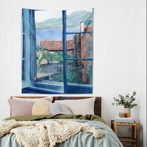 [해외]지난 여름 휴가C 창문 풍경 대형 패브릭 포스터