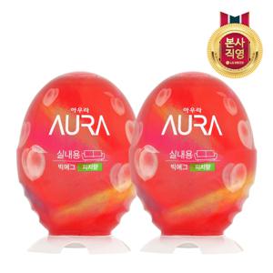아우라 빅에그 복숭아 440ml x2개