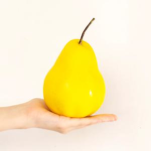 노란 서양배 모형 1P (대-20cm)