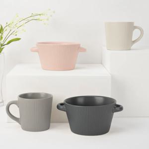 노르딕 라면그릇+머그컵 4P 1세트