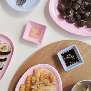 파스텔 마블 멜라민 분식 그릇 단초장 2color 종지