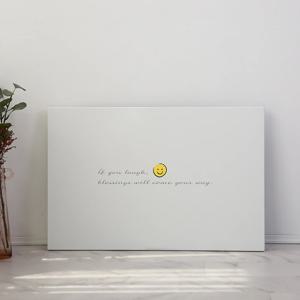 레터링 모던 디자인 스마일 다용도 접이식 액자 테이블 밥상_3sizes