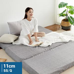 3단접이식 포근한 인생 매트리스 침대 토퍼 11cm MS/SS/Q