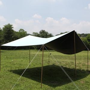 블랙코팅 파스텔 와이드 렉타 타프 550 그늘막