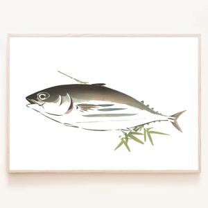 참치 횟집 수묵화 동양화 그림 인테리어 스시 포스터 액자