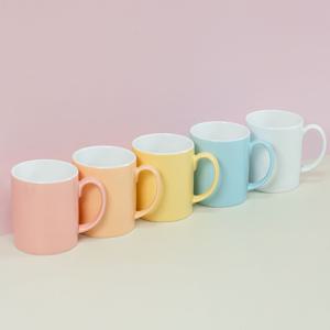 [리퍼] 심플 파스텔 유광 머그컵 350ml