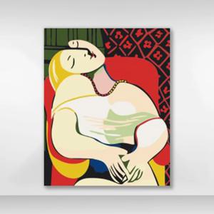 DIY 쉬운 명화그리기 유화세트 A-158 피카소의 꿈속 중형 40x50