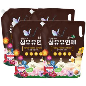 (5가지향)고농축 순한 섬유유연제 2.05L (리필) x4개