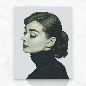 DIY 캔버스형 보석십자수 오드리 40X50cm