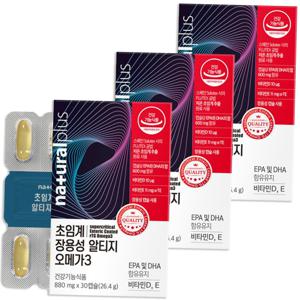 초임계 장용성 알티지오메가3 880mg*30정 3팩