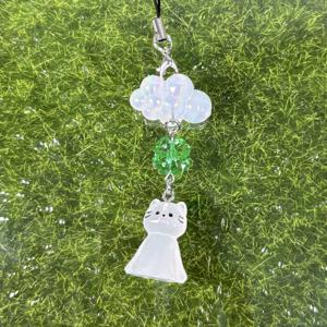 야광 날씨캣 키링 키홀더 고양이 핸드메이드 열쇠고리