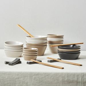 담음공방 도자기 4인 그릇세트 28p 대접 면기 접시 접시세트