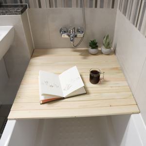 편백나무 원목 접이식 욕조덮개