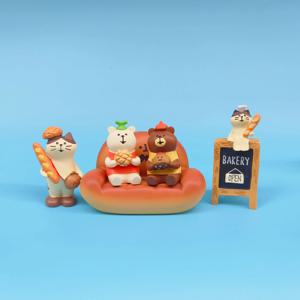 베이커리 동물친구 세트 미니어처 소품 diy 피규어 귀여운 선물용 개업선물 집들이선물