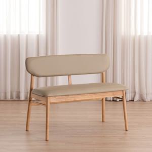 엘로이 2인용 고무나무 원목 벤치 의자 1000