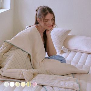 여름이불 차렵이불 냉감 시어서커 모달 스노우 리플 침구 뱀부 세트 이오
