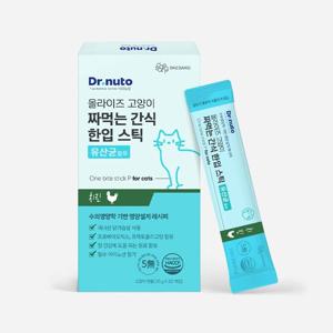 고양이 짜먹는 간식 한입 스틱 유산균 치킨 20개입