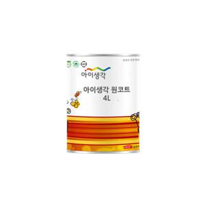 삼화 친환경페인트 가구 방문 벽지 수성페인트 아이생각 원코트 백색 무광 4L