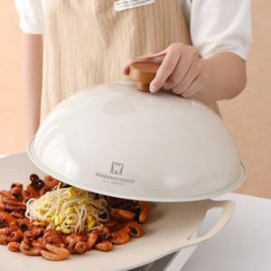 바겐슈타이거 레스팅 스텐 돔커버 24cm 아이보리 /후라이팬덮개 스텐뚜껑