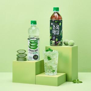 초록매실 제로 500ml*6개+자연은 알로에 제로 500ml*6개
