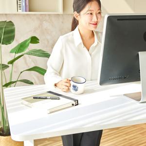 듀얼모터 모션데스크 높이조절 전동책상 라운딩 2STEP 1200/1400/1600/1800