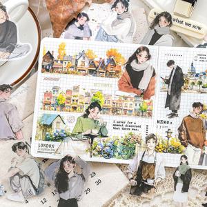 다꾸스티커 그여자,그남자 러블리 빈티지 감성 테코 소품 다꾸용품 다이어리 꾸미기