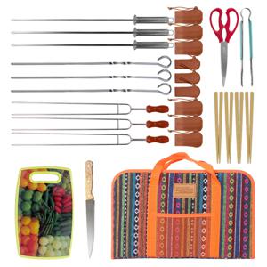 BUCK703 캠핑 꼬치구이 조리도구 27종풀세트 페어아일