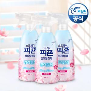 섬유탈취제 스프레이피죤 체리블라썸 490mlx3개