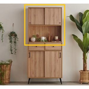 화이트 카키 인테리어 미닫이 폭깊은 상부수납장 (800 4색)