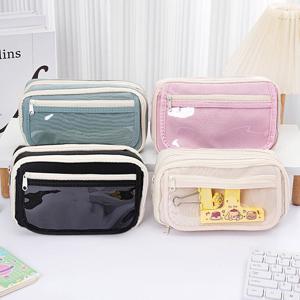 멀티 펜슬 파우치 대용량 필통 펜파우치 4color DD-13079