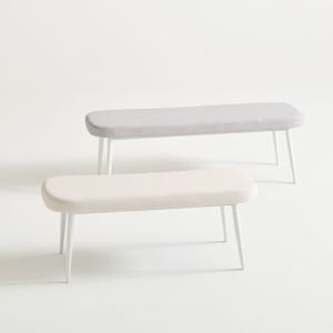 헤이리 패브릭 디자인 식탁 벤치 의자 2인용