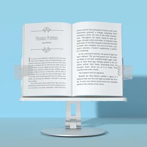 EACW-200 화이트 360도 회전 각도 높이 조절 독서대 북스탠드 태블릿 PC 거치대