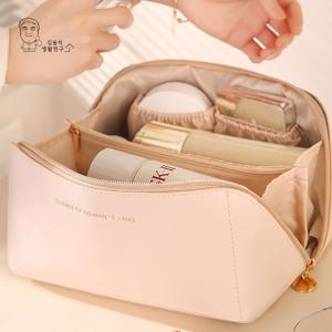 화장품파우치 가죽 메이크업 여행용 수납가방 멀티 휴대용 박스