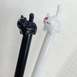 귀여운 고양이 펜 캐릭터 판촉 볼펜 2종 판촉물 선물용 단체 선물 사은품 홍보용 학용품