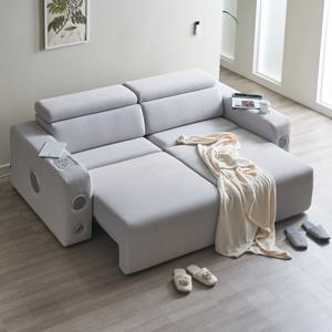 알렉스 전동 슬라이딩 확장형 3인용쇼파 아쿠아스웨이드 (리클라이너 모션소파/고급형/스피커)