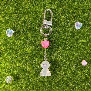 날씨 맑음 봄꽃 야광 날씨요정 키링 키홀더