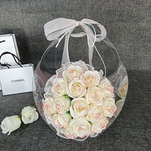 퀸샤넬장미 케리어 비누꽃다발