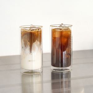 내열 이중유리컵 500ml 맥주잔 아이스아메리카노컵