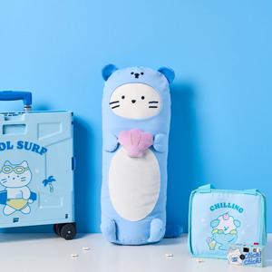 쿨썸머 밀크캣 쿨패브릭 롱필로우