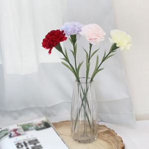 프릴 카네이션 싱글 가지 조화(5컬러) 어버이날 감사의달 꽃바구니 한송이포장 코사지