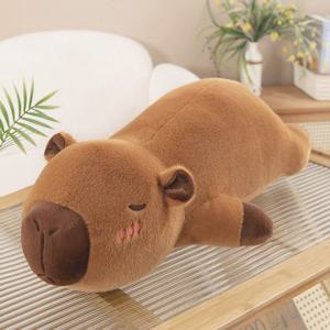 카피바라 바디필로우 인형 쿠션 안고자는베개 대형 애착인형 64cm