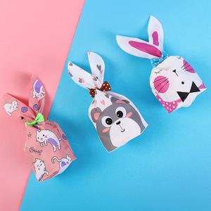 토끼귀 구디백 50p 1세트 단체 선물 캔디 쿠키 간식 어린이집 답례품 포장 (5종)