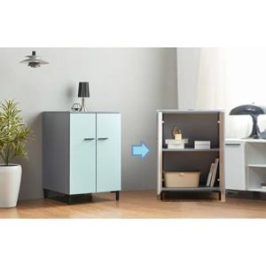 민트 핑크색상 양문 속깊은 주방수납장 60cm (4색)