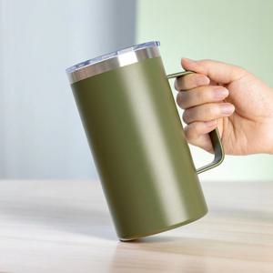 가벼운 손잡이 텀블러 리유저블컵 캠핑 운동 대용량 스텐 머그 투고 텀블러 700ml